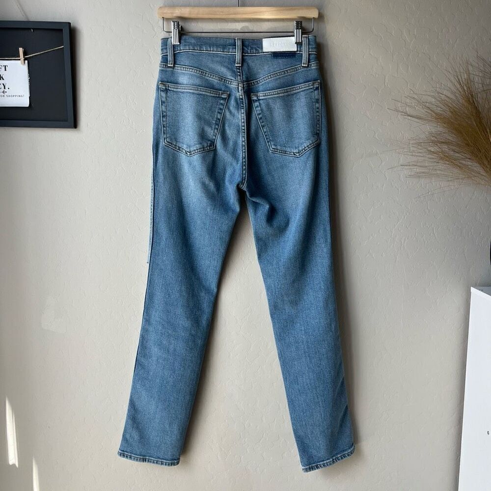 REDONE Denim Jeans 80’s‎ Slim Straight Distressed Blue Jeans Size 26 - Picture 9 of 13